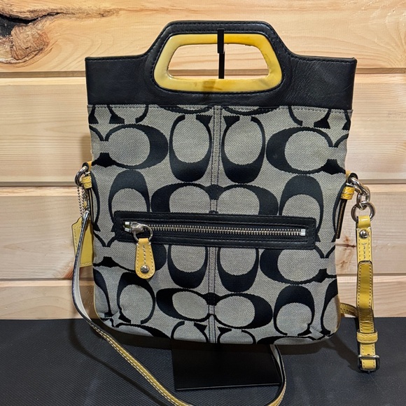 COACH 13393 BONNIE CASHIN FOLD-OVER SIGNATURE JACQUARD SHOULDER BAG - Picture 1 of 12